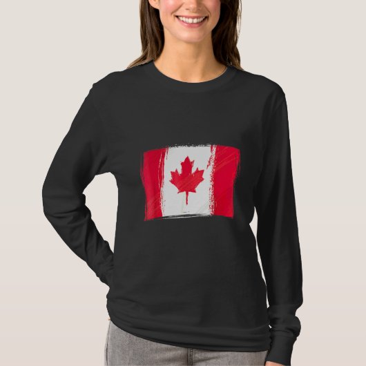 T-shirt Drapeau canadien Drapeau Canada Canada (Devant)