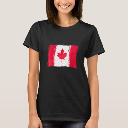 T-shirt Drapeau canadien Drapeau Canada Canada (Devant)
