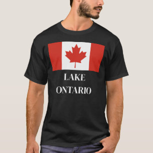 T-shirt Drapeau canadien du lac Ontario