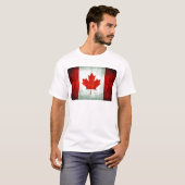 T-shirt Drapeau canadien en détresse (Devant entier)
