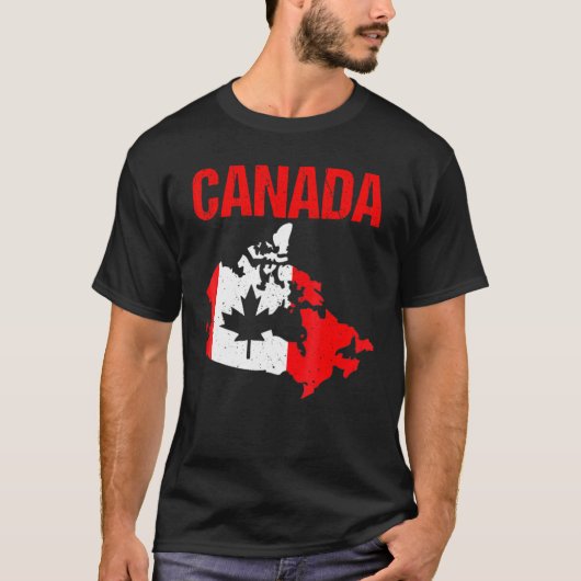 T-shirt Drapeau canadien Érable indépendant Canada (Devant)