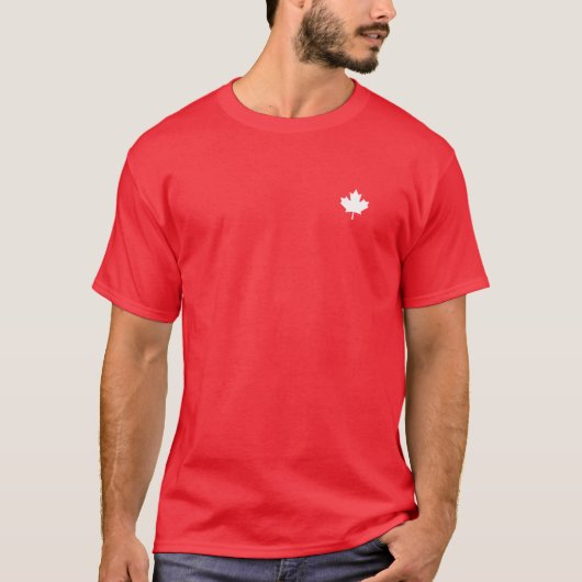 T-shirt Drapeau canadien Femmes Hommes Enfants Feuille d'é (Devant)