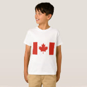 T-shirt Drapeau canadien (Feuille d'érable) (Canada) (Devant entier)