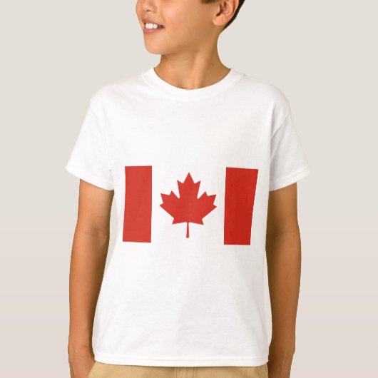 T-shirt Drapeau canadien (Feuille d'érable) (Canada) (Devant)