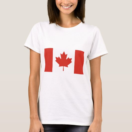 T-shirt Drapeau canadien (Feuille d'érable) (Canada) (Devant)
