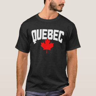 T-shirt Drapeau canadien feuille d'érable Québec fierté