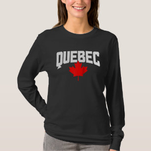 T-shirt Drapeau canadien feuille d'érable Québec Fierté Ra