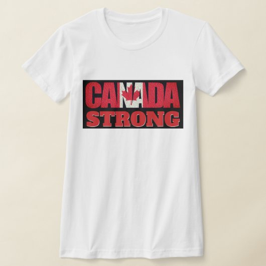 T-shirt Drapeau canadien fort (Poser)