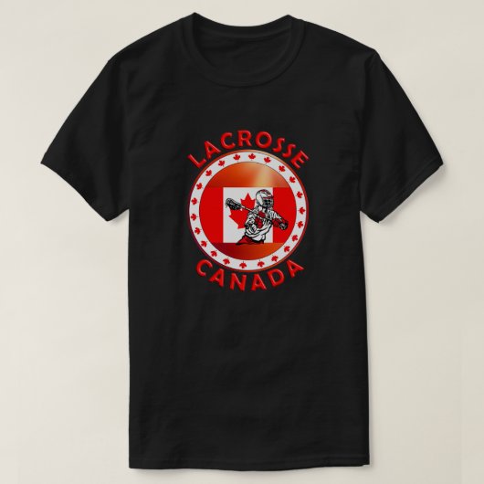 T-shirt Drapeau canadien Lacrosse Canada (Design devant)