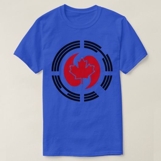 T-shirt Drapeau canadien multinational coréen (Design devant)