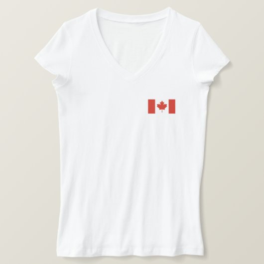 T-shirt Drapeau canadien patriotique (Design devant)