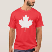 T-shirt Drapeau canadien patriotique de la feuille d'érabl (Devant)