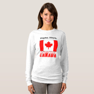 T-shirt Drapeau canadien personnalisé Canada