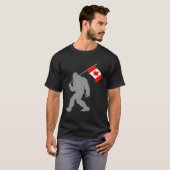 T-shirt Drapeau canadien sur drapeau canadien (Devant entier)
