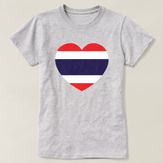 T-shirt Drapeau cardiaque en Thaïlande (Design devant)