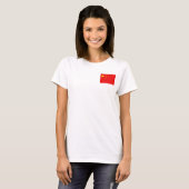 T-Shirt Drapeau + Carte de Chine (Devant entier)