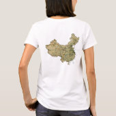 T-Shirt Drapeau + Carte de Chine (Dos)