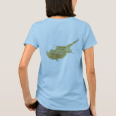 T-Shirt Drapeau + Carte de Chypre (Dos)