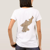 T-Shirt Drapeau + Carte de Corée du Nord (Dos)
