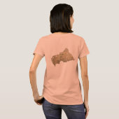 T-Shirt Drapeau + Carte de la Centrafrique (Dos entier)
