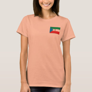 T-Shirt Drapeau + Carte de la Guinée Équatoriale