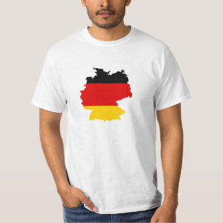 T-shirt Drapeau-carte de l'Allemagne