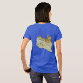 T-Shirt Drapeau + Carte de Libye (Dos entier)