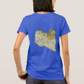 T-Shirt Drapeau + Carte de Libye (Dos)
