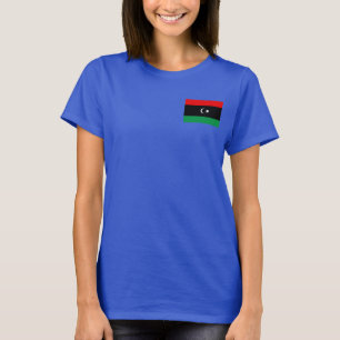T-Shirt Drapeau + Carte de Libye