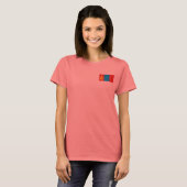 T-Shirt Drapeau + Carte de Mongolie (Devant entier)