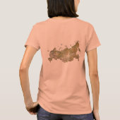 T-Shirt Drapeau + Carte de Russie (Dos)