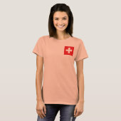 T-Shirt Drapeau + Carte de Suisse (Devant entier)