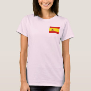 T-Shirt Drapeau + Carte d'Espagne