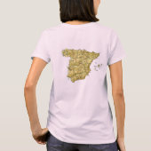 T-Shirt Drapeau + Carte d'Espagne (Dos)