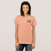 T-Shirt Drapeau + Carte d'Iran (Devant entier)