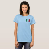 T-Shirt Drapeau + Carte d'Italie (Devant entier)