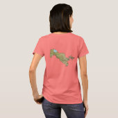 T-Shirt Drapeau + Carte d'Ouzbékistan (Dos entier)