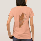 T-Shirt Drapeau + Carte du Belize (Dos)
