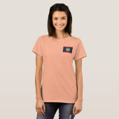 T-Shirt Drapeau + Carte du Belize (Devant entier)