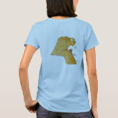 T-Shirt Drapeau + Carte du Koweït (Dos)