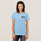 T-Shirt Drapeau + Carte du Koweït (Devant entier)