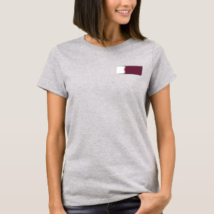 T-Shirt Drapeau + Carte du Qatar