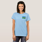 T-Shirt Drapeau + Carte du Rwanda (Devant entier)