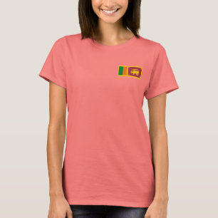 T-Shirt Drapeau + Carte Sri Lanka