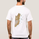 T-Shirt Drapeau + Carte + Texte Belize (Dos)