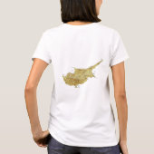 T-Shirt Drapeau + Carte + Texte de Chypre (Dos)