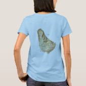 T-Shirt Drapeau + Carte + Texte de la Barbade (Dos)