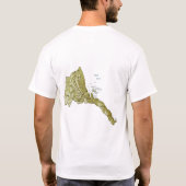 T-Shirt Drapeau + Carte + Texte de l'Érythrée (Dos)
