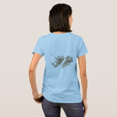 T-Shirt Drapeau + Carte + Texte des Îles Malouines (Dos entier)