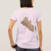 T-Shirt Drapeau + Carte + Texte du Liberia (Dos)